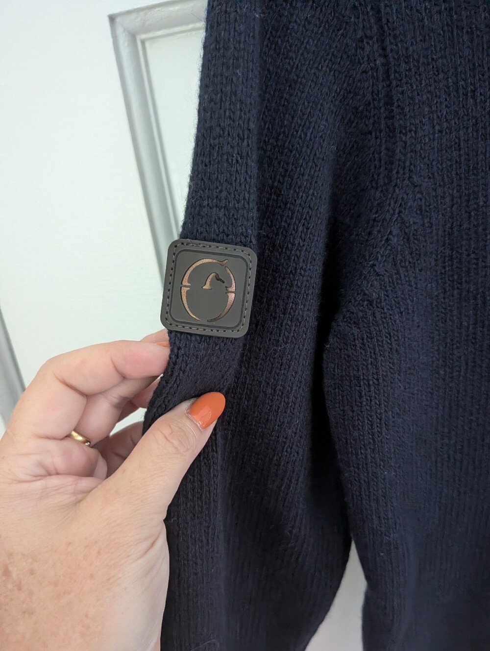 Vestrum Aussois Horse Graphic Wool Sweater Black Size M - Picture 5 of 6